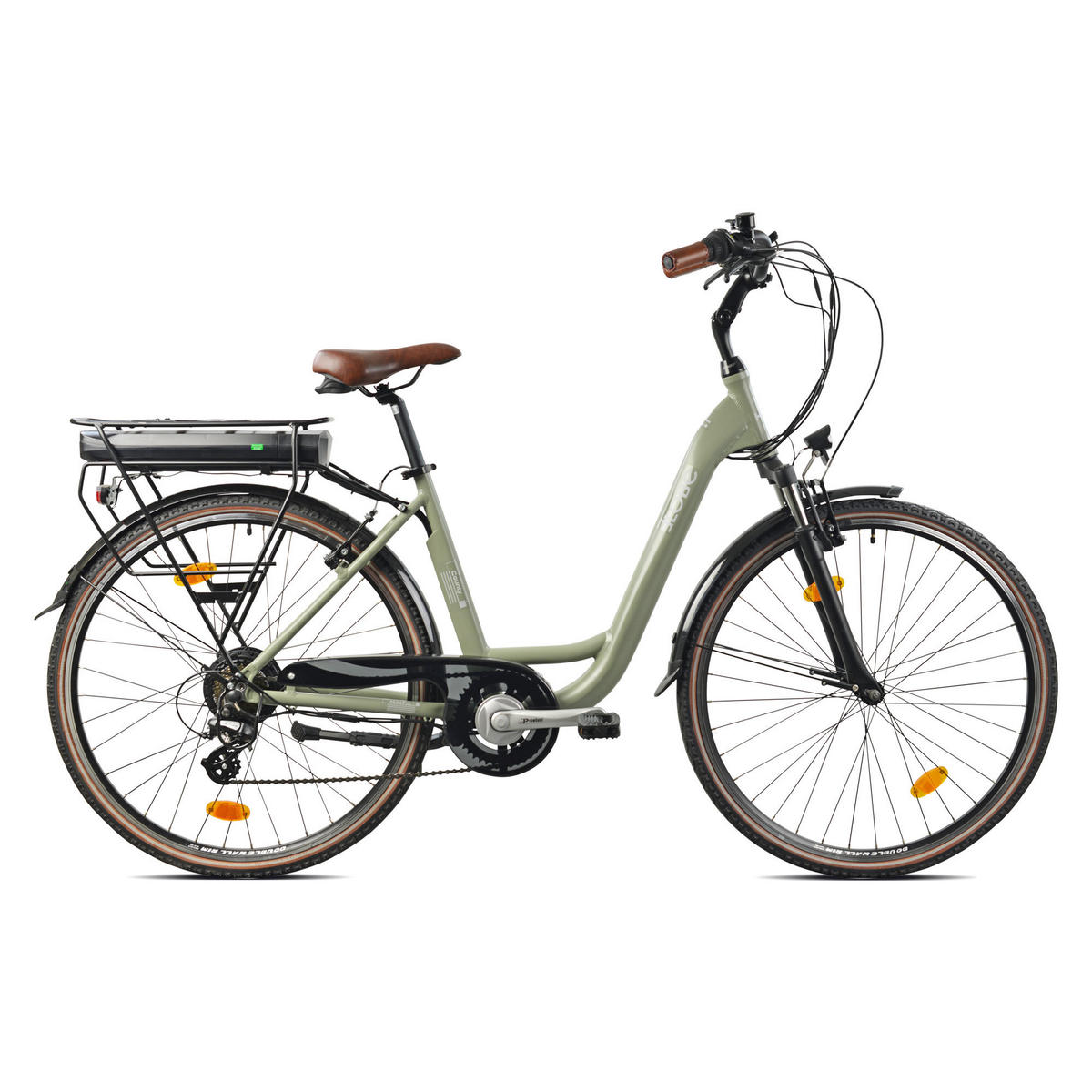 CITY E-BIKE 28" COUNTY, GRÜN - Grün, Metall (125cm) - LLOBE