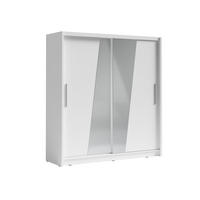 KLEIDERSCHRANK Weiß 204/215/62 - Weiß, Holzwerkstoff (204/215/62cm) - RAUMHIRSCH FURNITURE