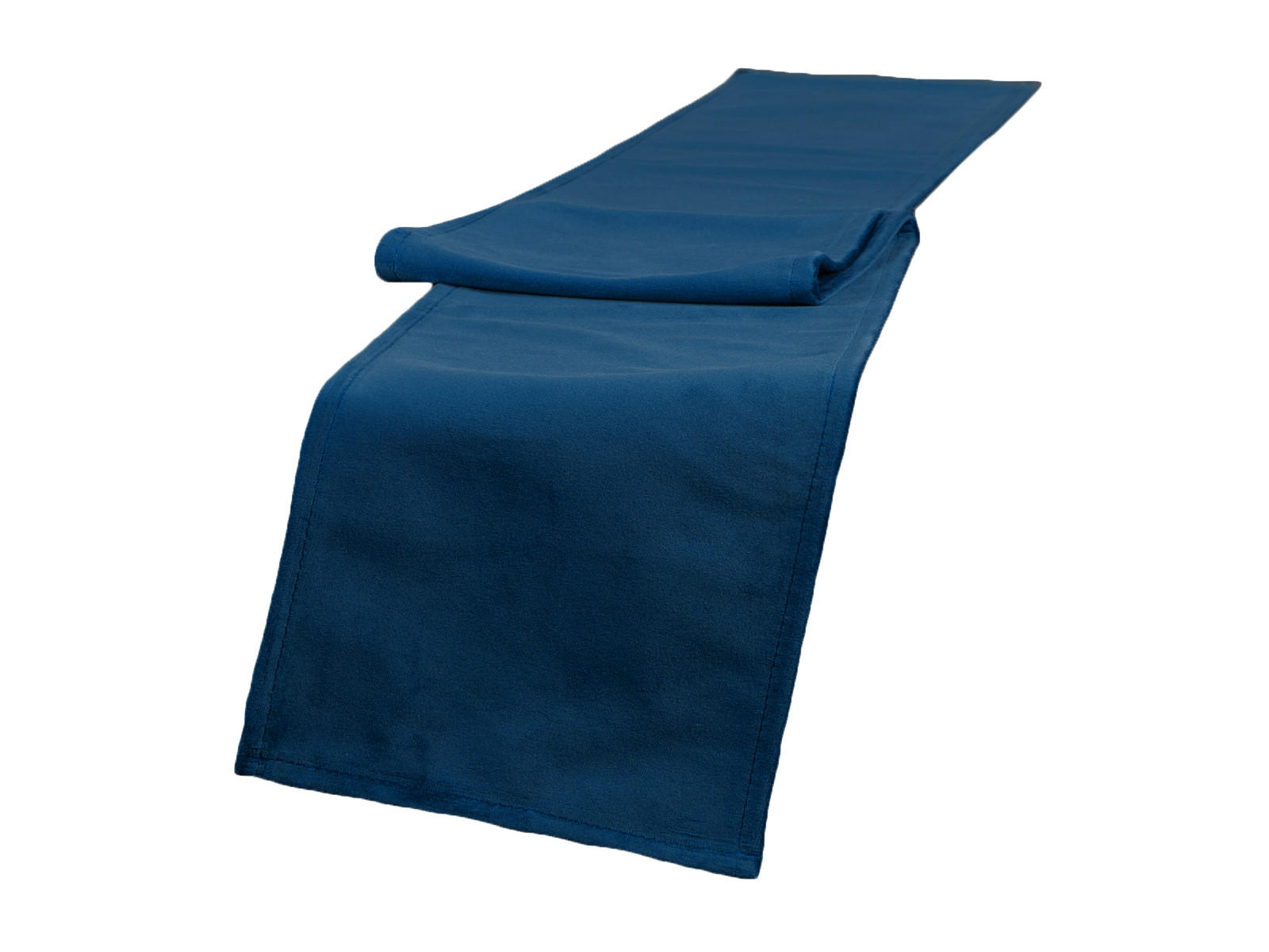 TISCHBAND Samt&Sonders admiral-blau 140/18 cm - Blau/Dunkelblau, Textil (18/140cm) - beties Heimtextil