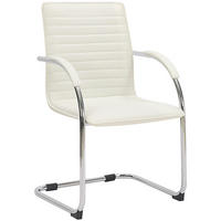 SCHWINGSTUHL Lederlook Weiß - Weiß, Textil/Metall (56/95/60cm) - CLP