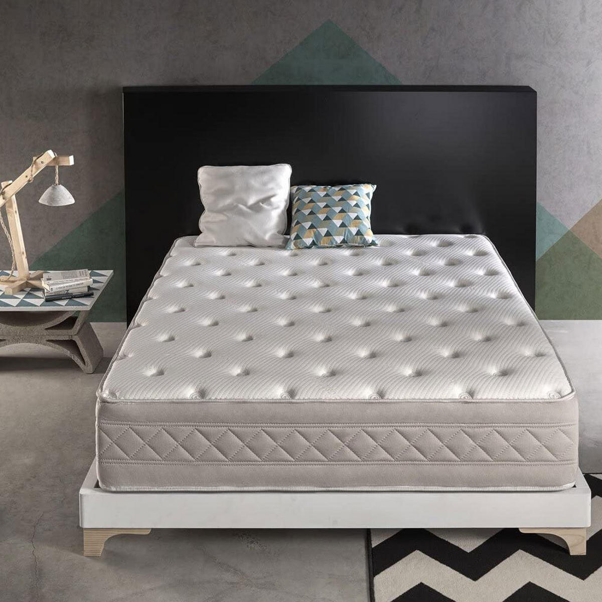 MATRATZE 90x190 Crystal Royalty H2/H3 30 cm - Weiß, Textil (90/190cm) - Simpur