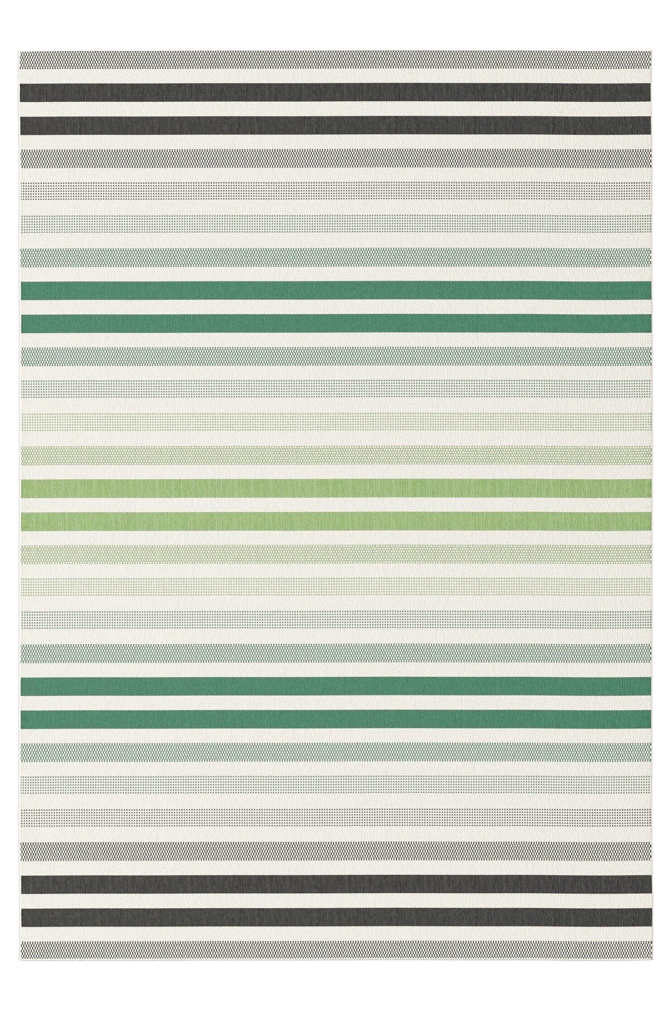 TEPPICH für Innen und Außen mit Rautenmuster grün - Grün, Textil (120/170cm) - AFK Living
