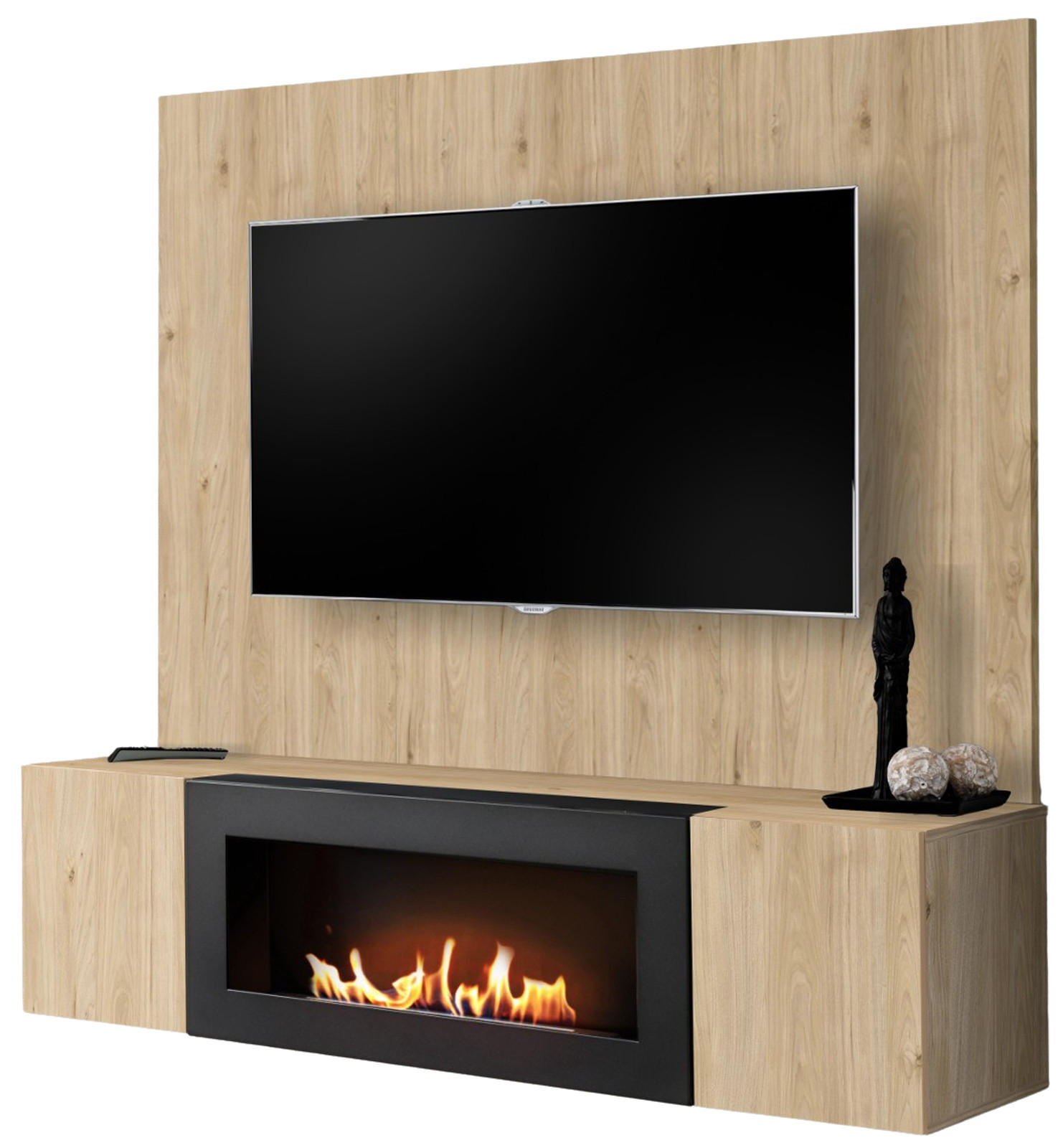 Inn.Furn Tv-Lowboard Eiche 160x158x40 cm
