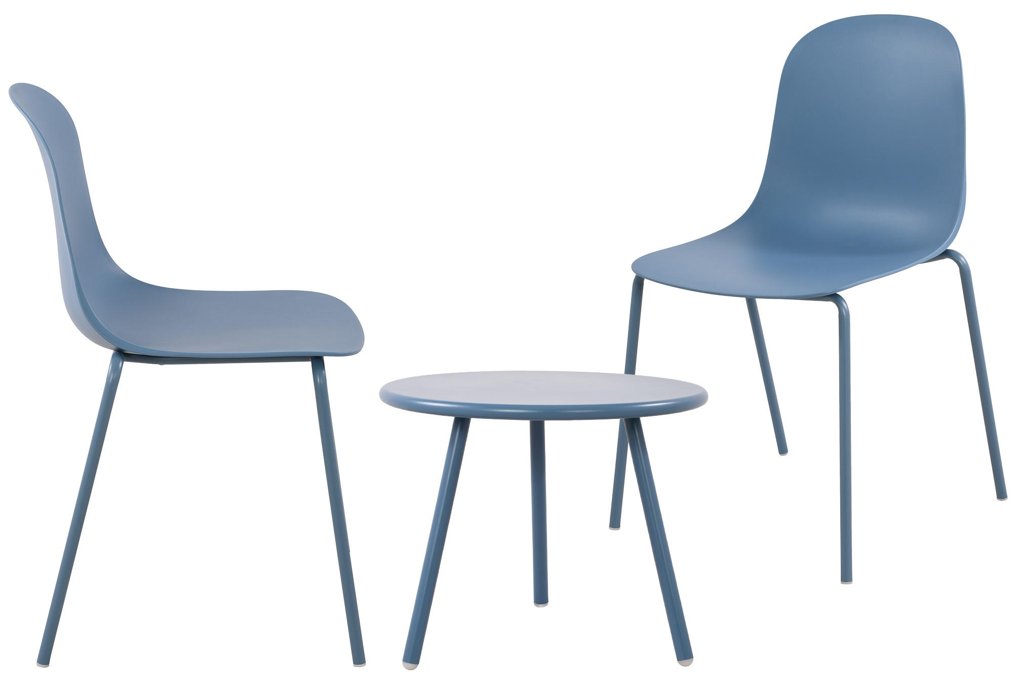 GARTENSITZGRUPPE Kunststoff Blau - Blau, Kunststoff - CLP