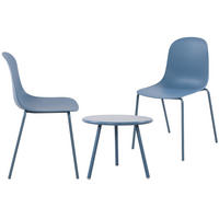 GARTENSITZGRUPPE Kunststoff Blau - Blau, Kunststoff - CLP