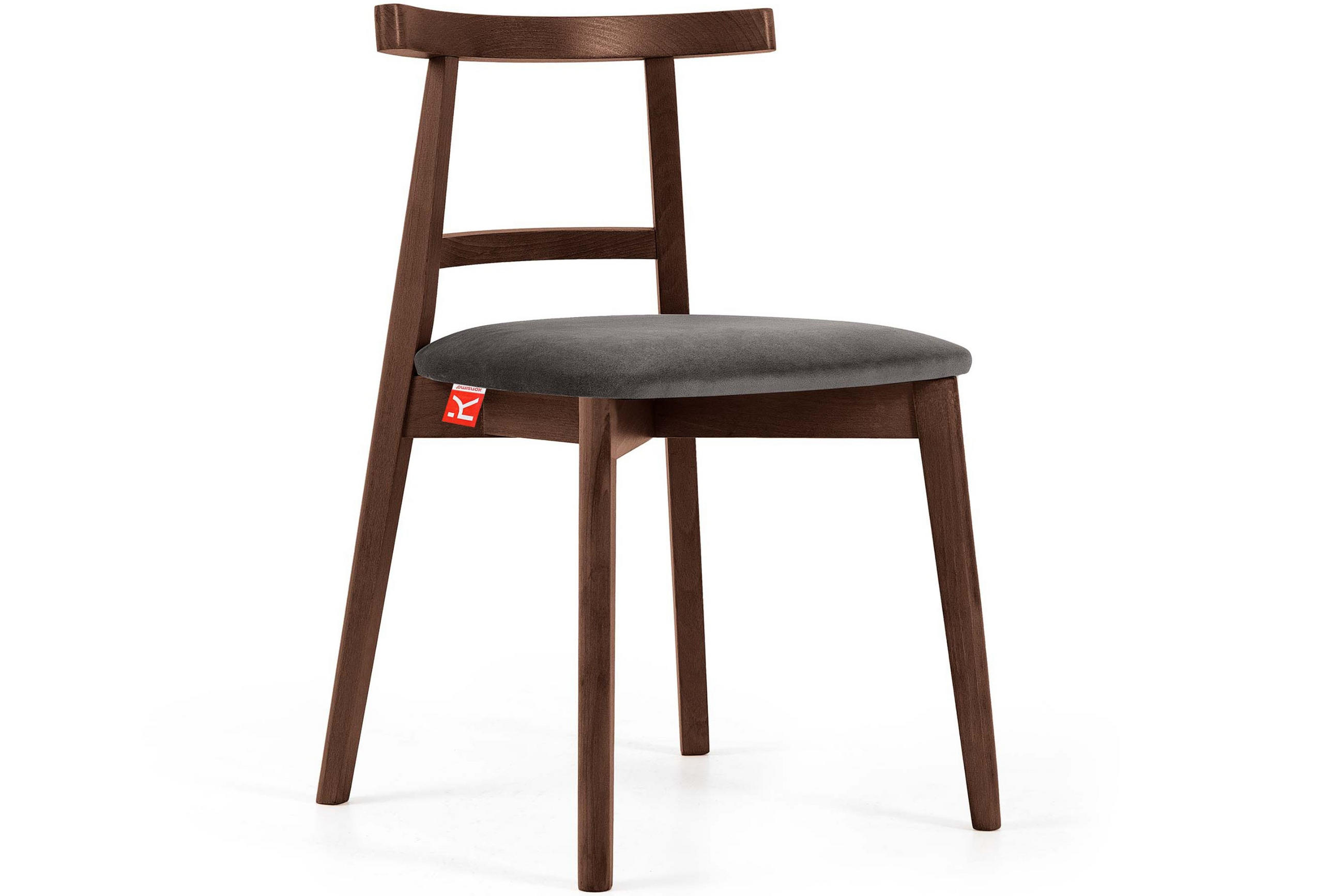 ESSTISCHSTÜHLE LILIO 2 St Vintage, Grau / mittelbraun - Braun/Grau, Holz/Textil (47/76/45cm) - KONSIMO®