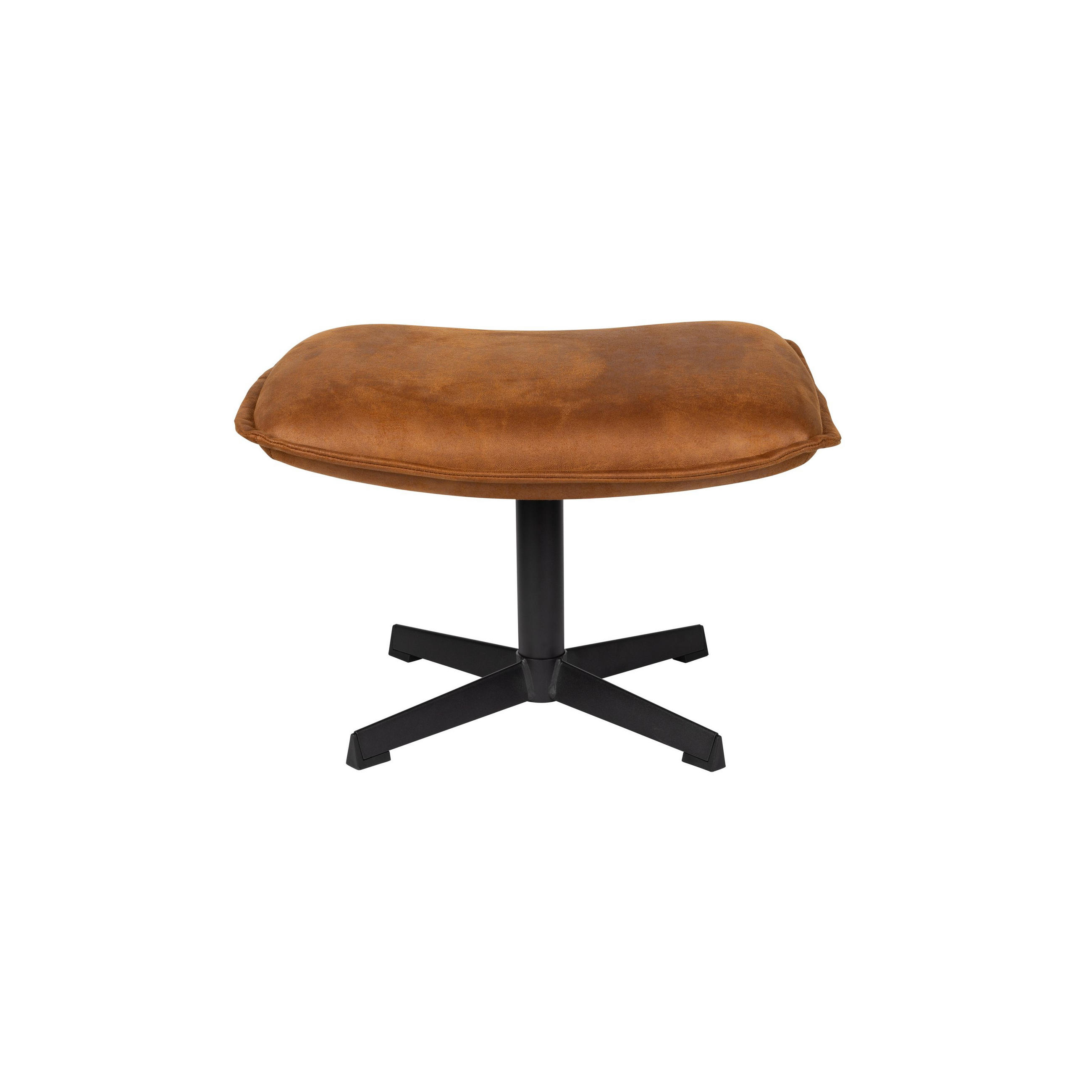 FUSSHOCKER John Fußhocker Cognac - Braun, Kunststoff (60/38/40cm) - Housecraft Living