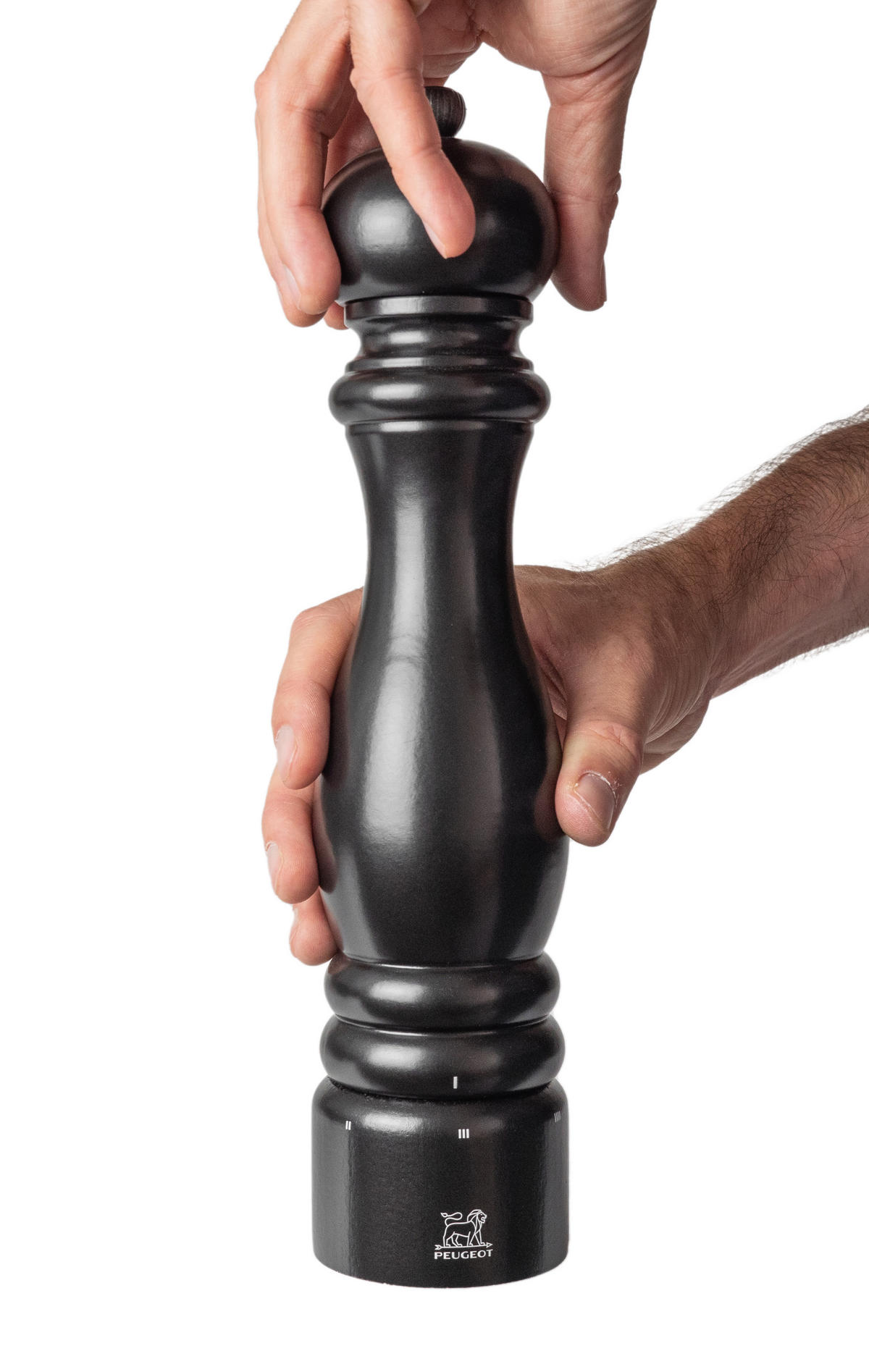 SALZMÜHLE Paris uSelect 30cm Buchenholz Satinschwarz Zirkonia-Mahlwerk - Schwarz, Holz (6.7/30/6.7cm) - PEUGEOT