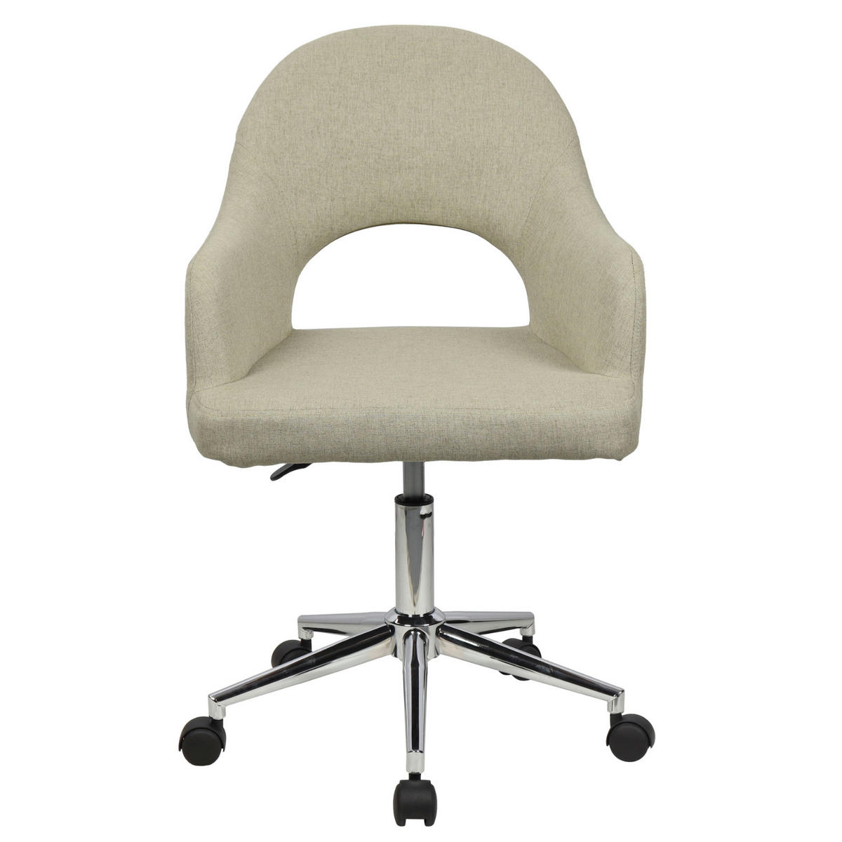 SCHREIBTISCHSTUHL Klara - Beige/Schwarz, Kunststoff (53/84/56cm) - SVITA