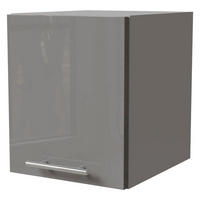 KLAPPHÄNGESCHRANK Essen W4B/30 Grau Hochglanz / Grau Matt 30 / 32,5 / 36cm - Grau, Holz/Holzwerkstoff (30/32.5/36cm) - Feldmann-Wohnen