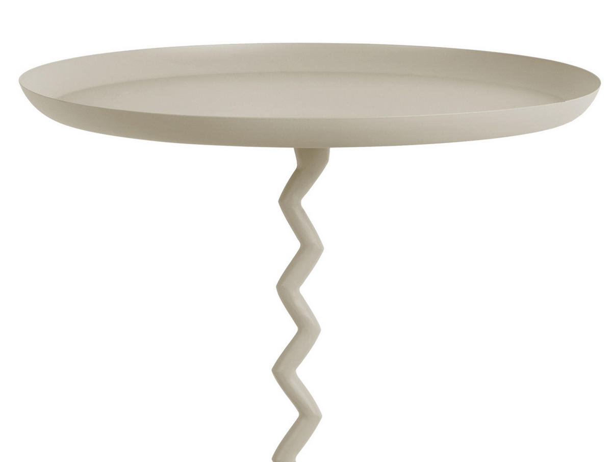 BEISTELLTISCH Zig Zag 44/44/52 cm - Grau, Metall (44/44/52cm) - Leitmotiv
