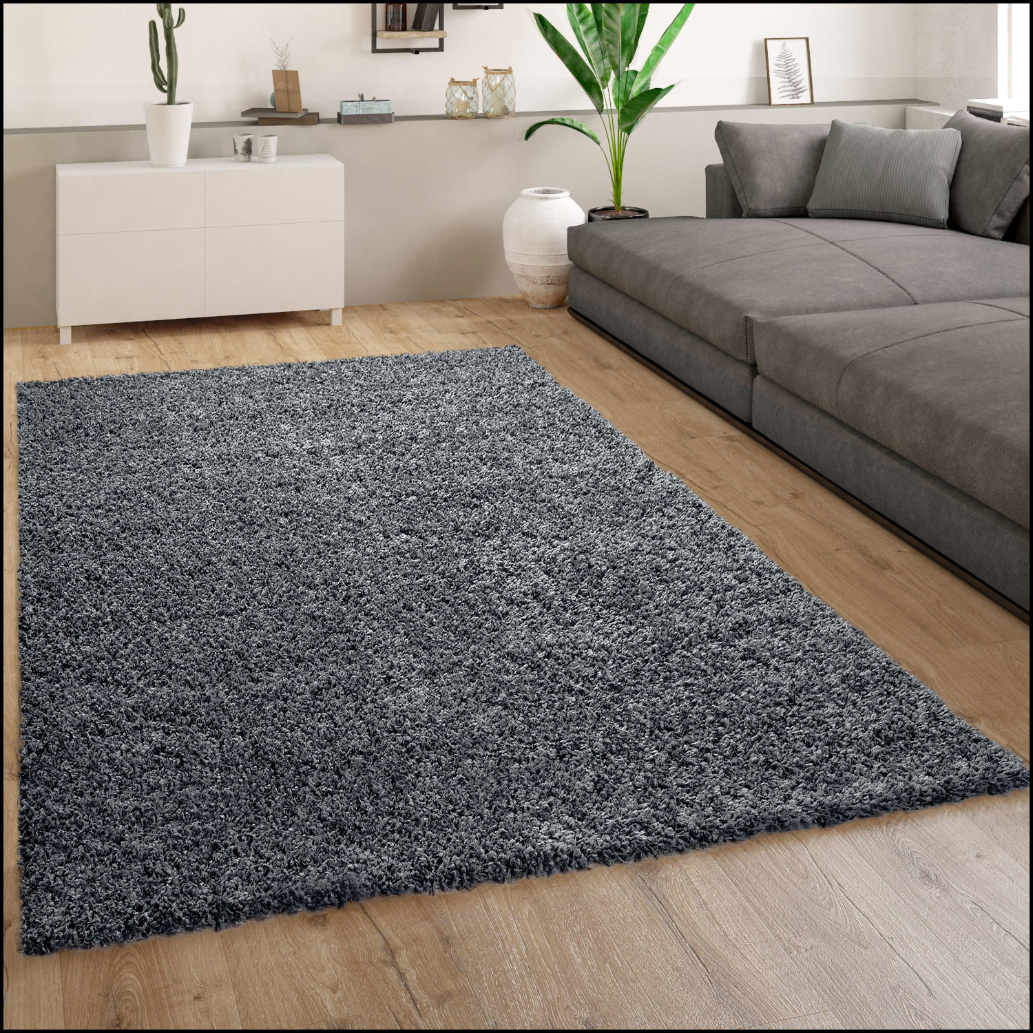 HOCHFLORTEPPICH 140/200 cm Trip 450 - Hellblau, Textil (140/200cm) - Paco Home