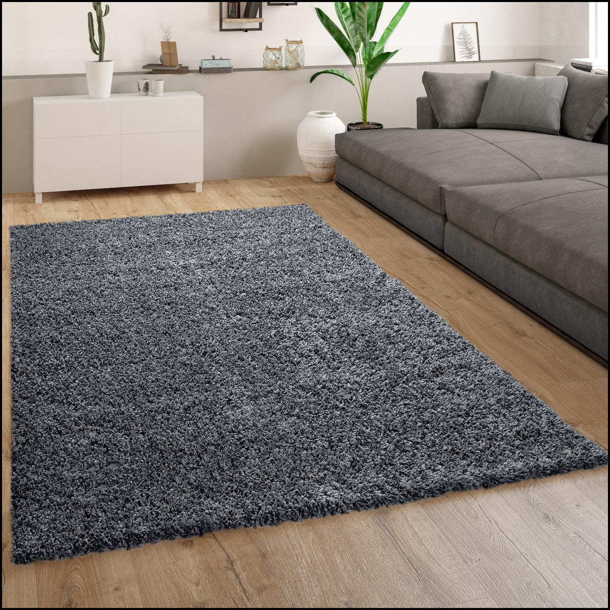 HOCHFLORTEPPICH 140/200 cm Trip 450 - Hellblau, Textil (140/200cm) - Paco Home