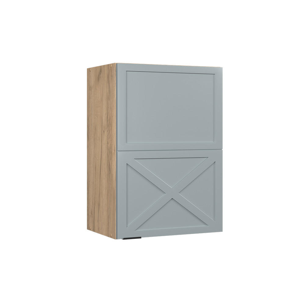 HÄNGESCHRANK Fame-Line Hellblau-grau 50 cm - Honigeiche/Eiche Wotan, Holzwerkstoff (50/72/34.1cm) - Vicco
