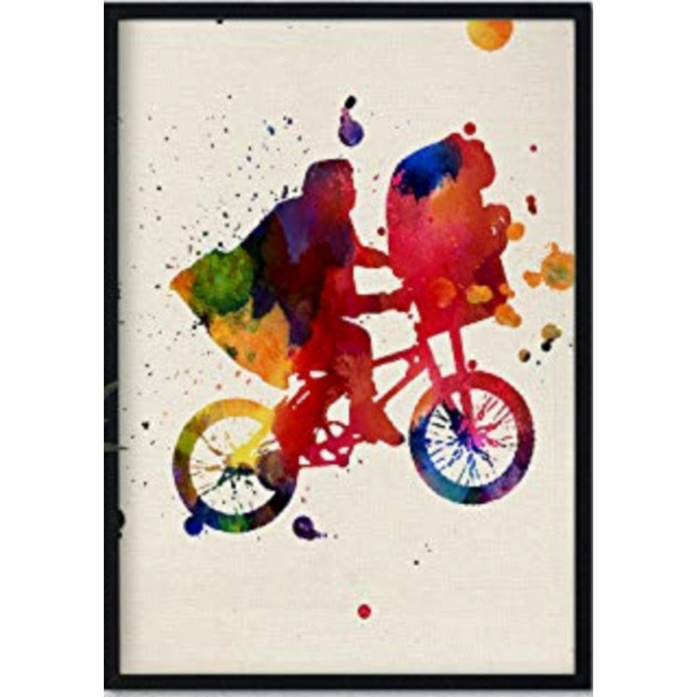 POSTER E.T. Im Aquarell Stil. 30X40cm Rahmenlos - Klar, Papier (30/5/40cm) - Nacnic
