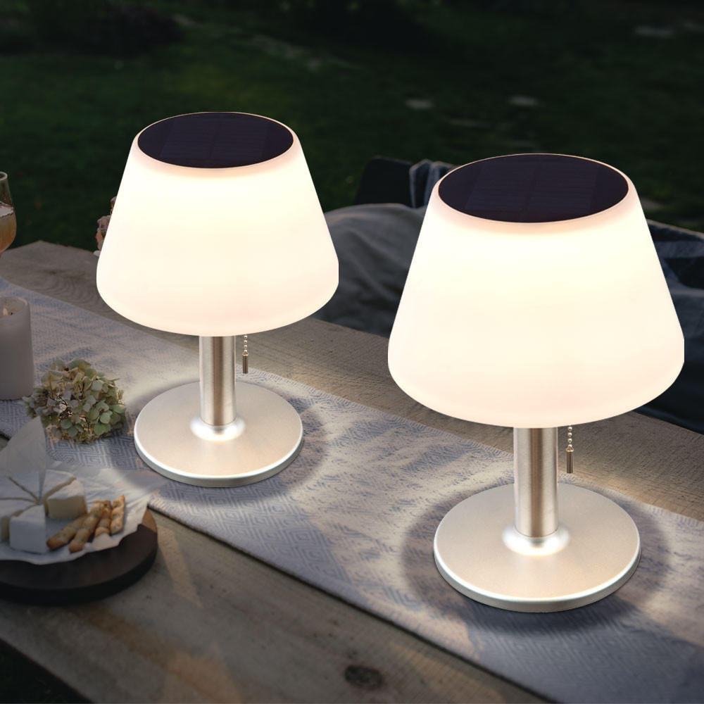 LED AUSSENLEUCHTE Kunststoff Silber 2er Set - Silberfarben, Metall (18.5/18.5/28cm)