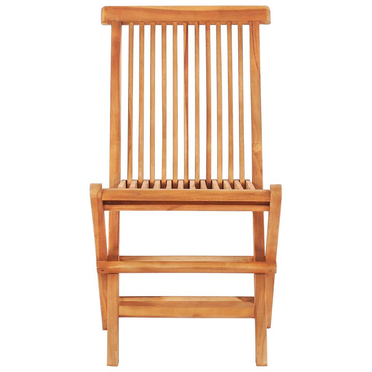 BISTRO-SET 3Er Set Klappbar Teak Massivholz - Braun, Holz - vidaXL