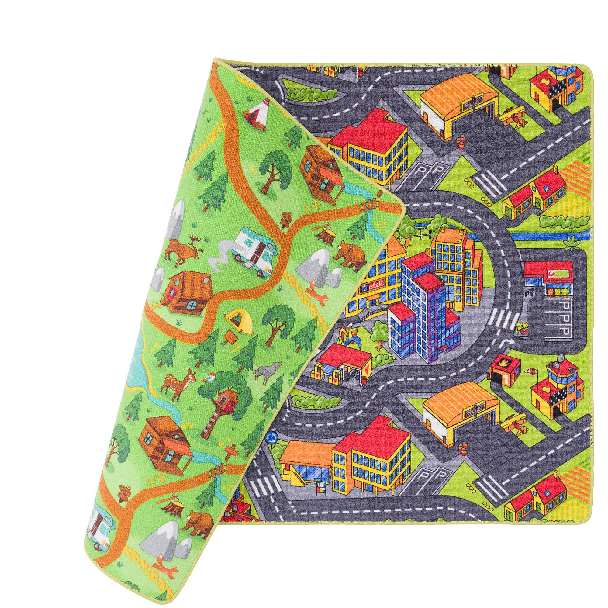 STRASSENTEPPICH BEIDSEITIG STRASSENLANDSCHAFTEN - Anthrazit, Textil (80/200cm) - Snapstyle