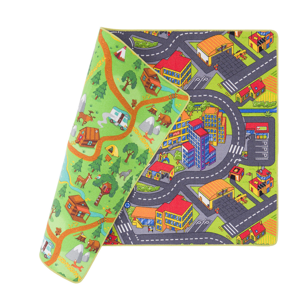STRASSENTEPPICH BEIDSEITIG STRASSENLANDSCHAFTEN - Anthrazit, Textil (200/250cm) - Snapstyle
