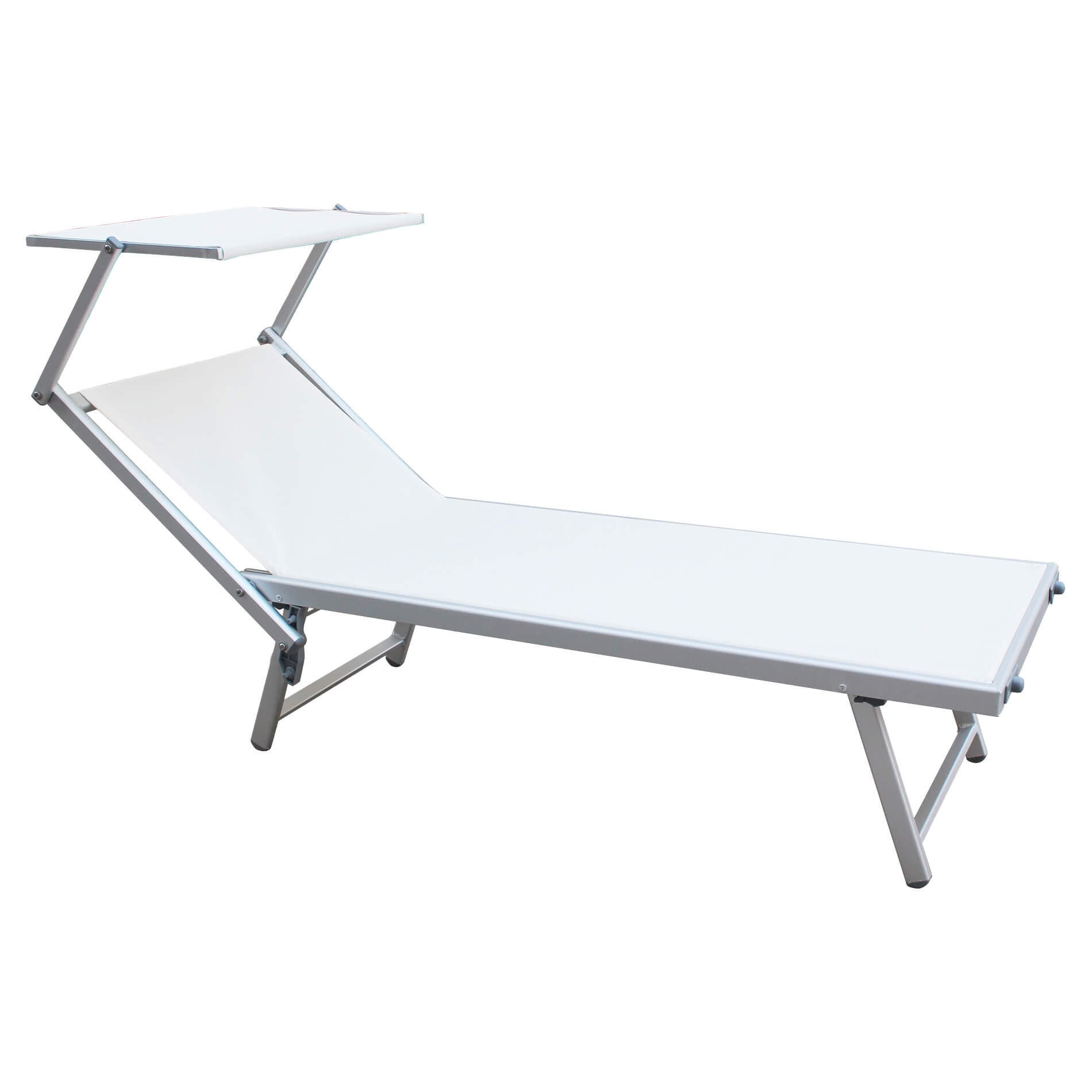 Mobili Rebecca Sonnenliege Weiß 61x38x61 cm
