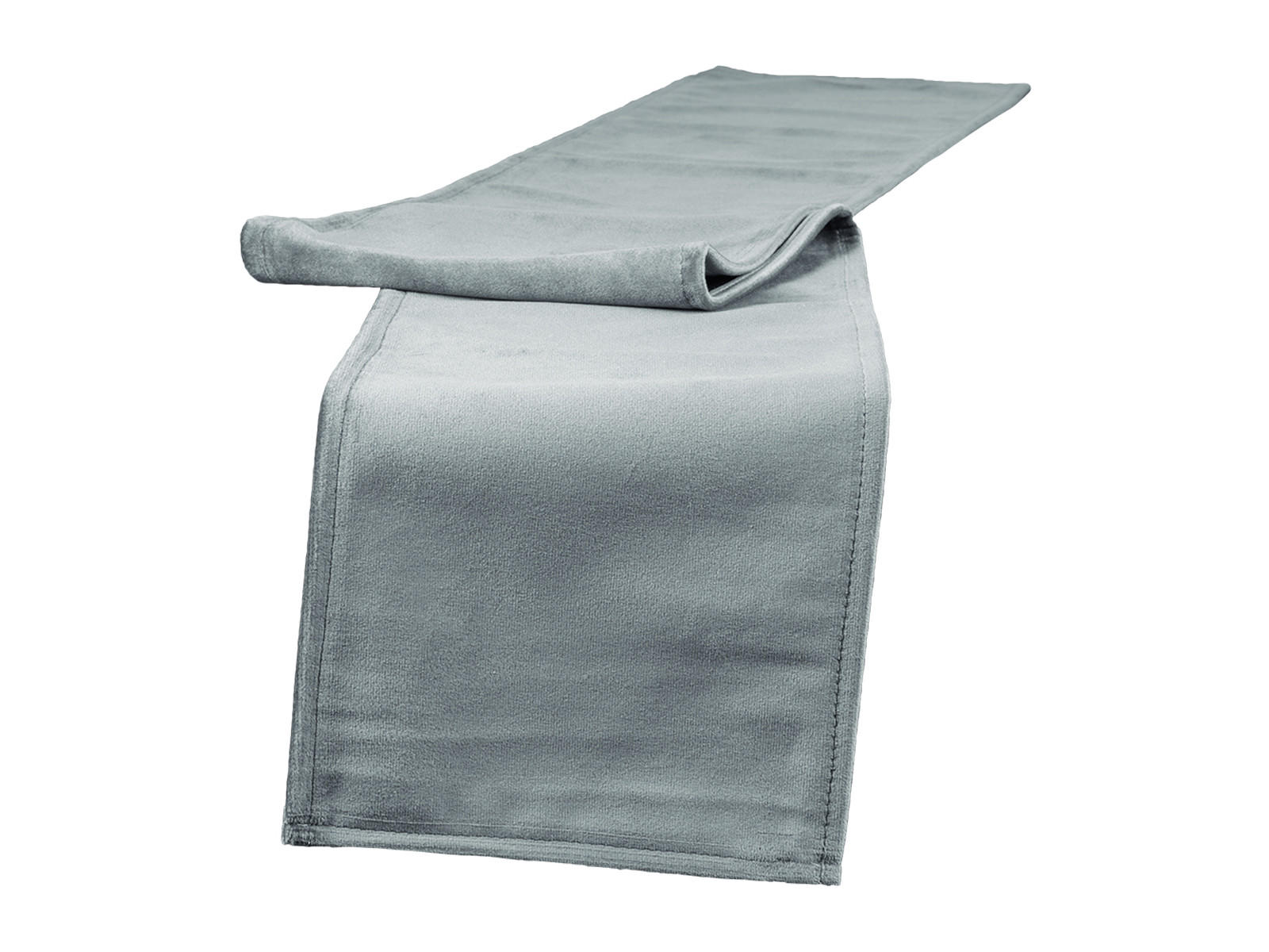 TISCHBAND Samt&Sonders stein-grau 140/18 cm - Grau, Textil (18/140cm) - beties Heimtextil