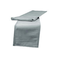 TISCHBAND Samt&Sonders stein-grau 140/18 cm - Grau, Textil (18/140cm) - beties Heimtextil