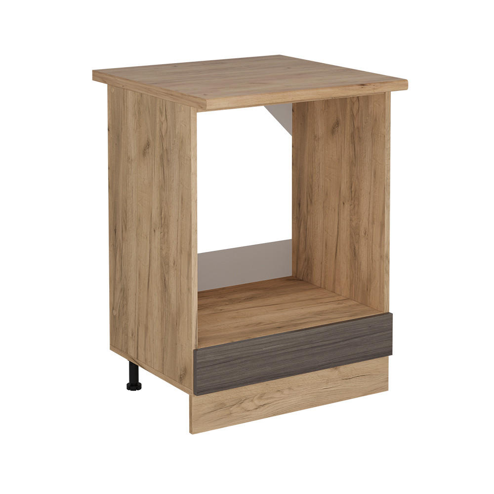 Honigeiche/Grau, Holzwerkstoff (60/81.6/60cm) - Vicco