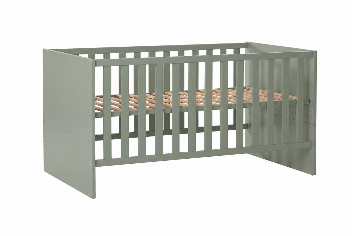 BABYBETT Essentials Premium Schilfgrün - Grün, Holz/Holzwerkstoff (70/140cm) - arthur berndt
