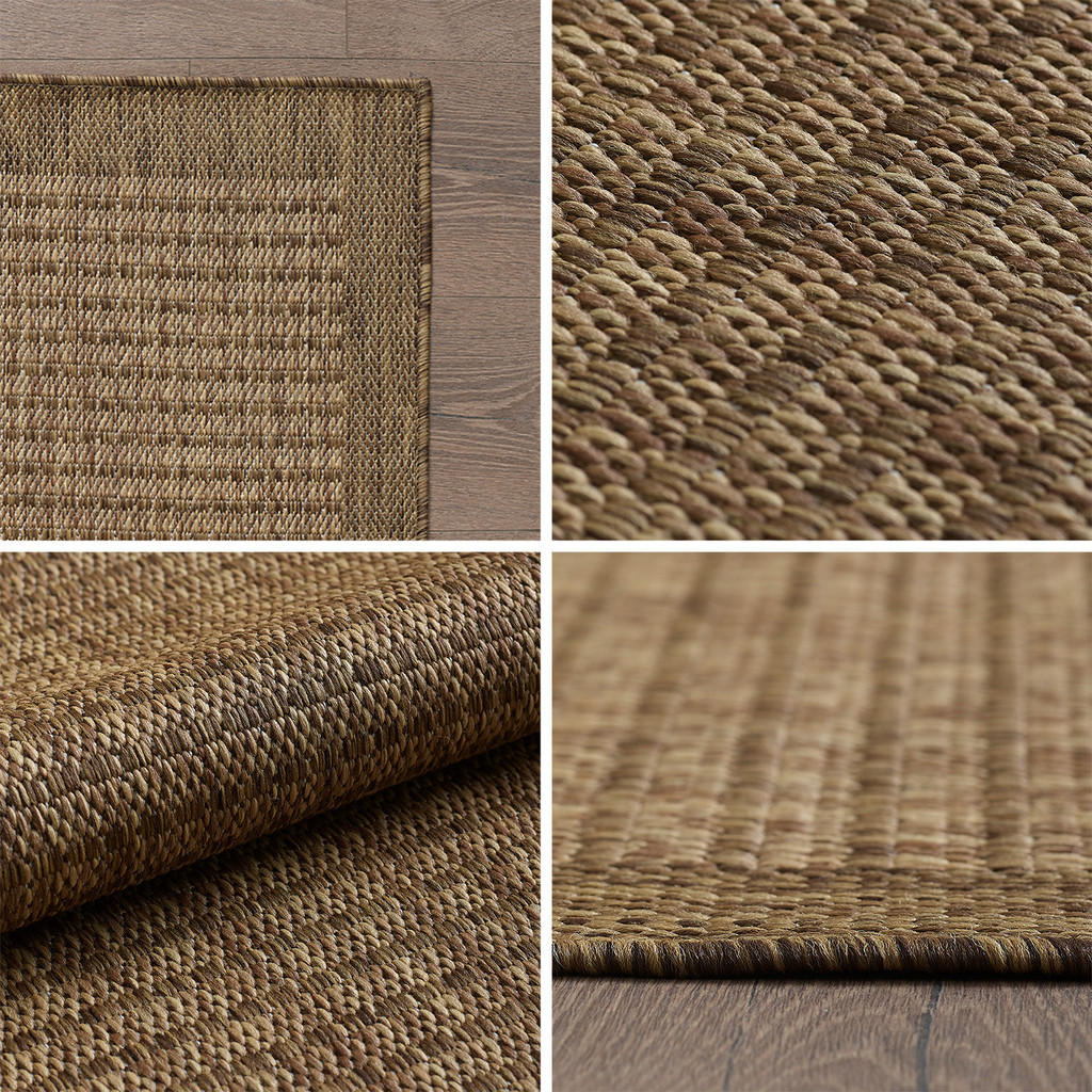 Thumbnail - Kadima Design Teppich, Braun, Textil, Uni, Rund, 160x160 cm, pflegeleicht, Teppiche & Böden, Teppiche, Outdoorteppiche