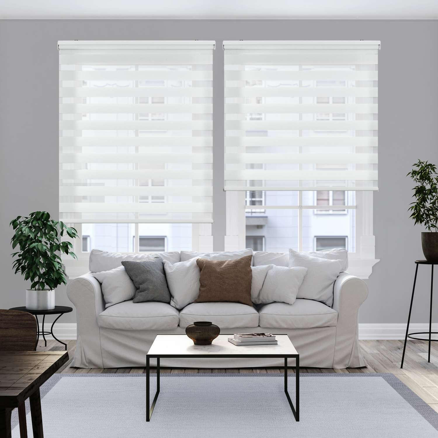 DOPPELROLLO Weiß 150x250 cm EL - Weiß, Kunststoff (150/250cm) - STORESDECO