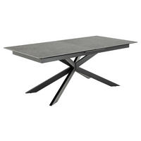 ESSTISCH 100x200/240 cm schwarz - Schwarz, Keramik (100/240/76cm) - ebuy24