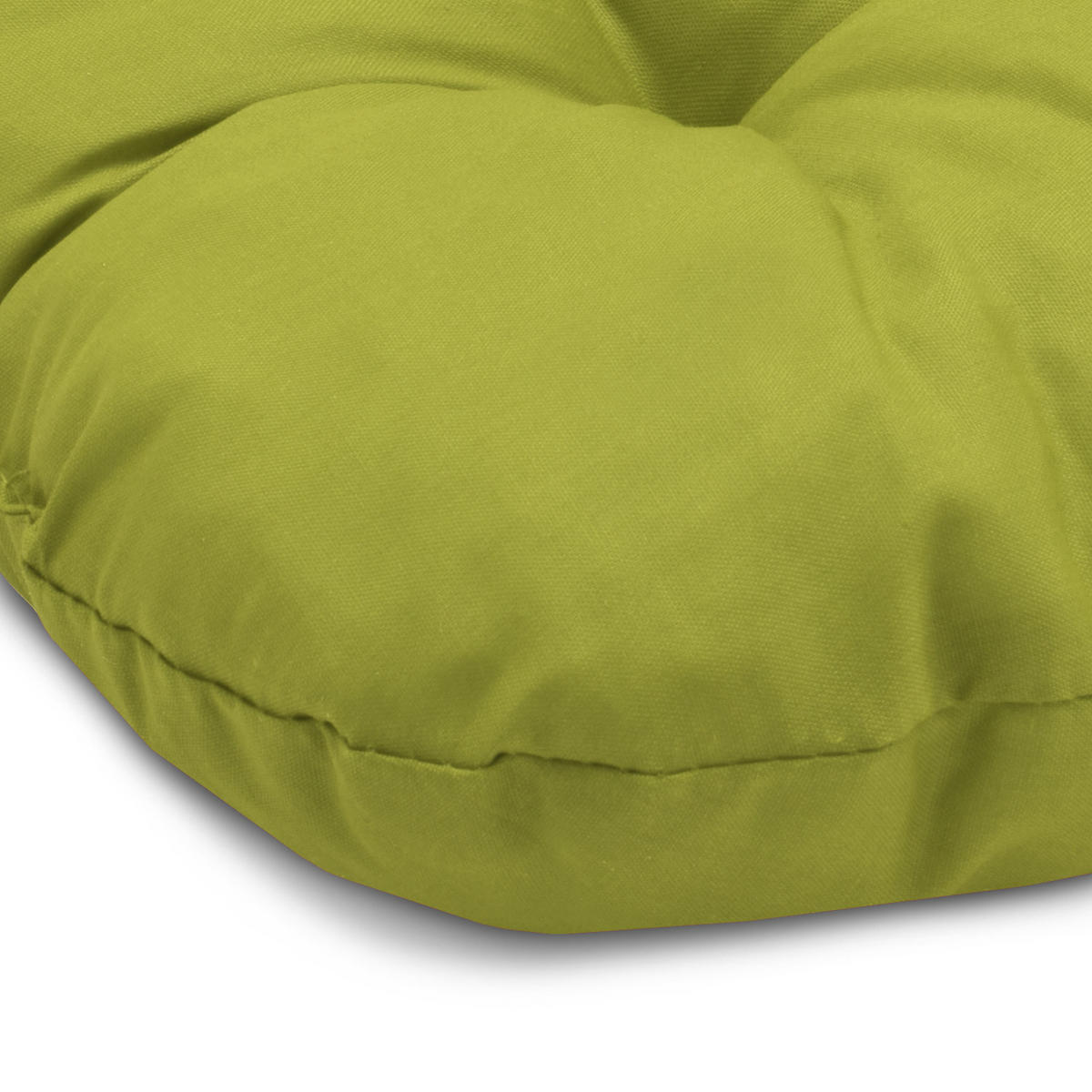 STUHLKISSEN Lisa 40/40/8 cm Apfelgrün 4tlg - Hellgrün, Textil (40/40cm) - Beautissu 