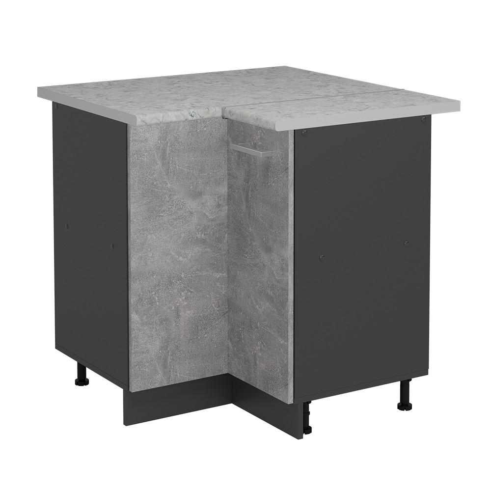 Anthrazit/Grau, Holzwerkstoff (75.6/81.6/60cm) - Vicco