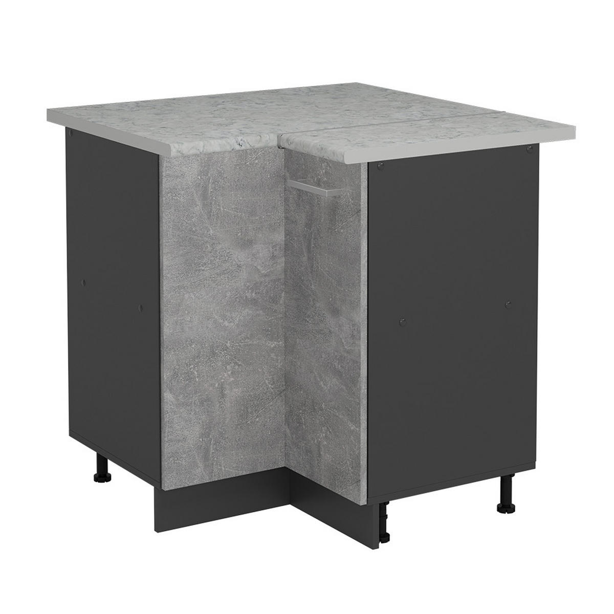 Anthrazit/Grau, Holzwerkstoff (75.6/81.6/60cm) - Vicco