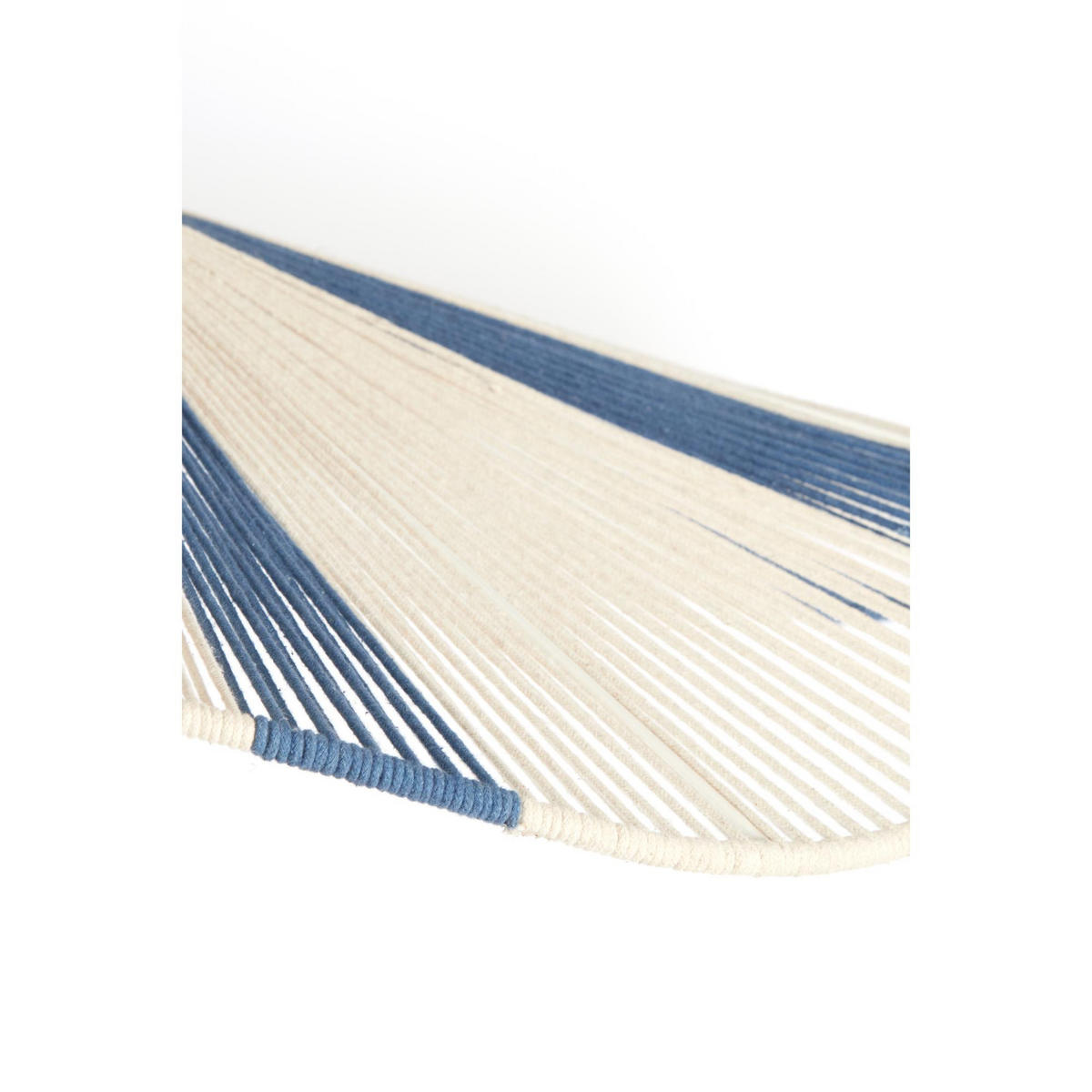 HÄNGELAMPE Rafa Blau 70/70/15 cm - Blau, Textil (70/70/15cm) - Light & Living