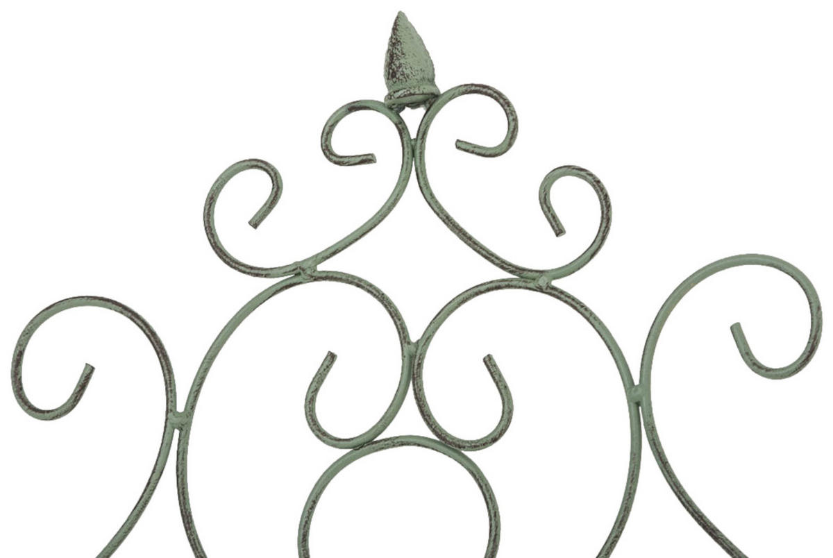 RANKGITTER Paul - 2er Set antik-grün - Grün, Metall (85.5/170/2cm) - TPFLiving