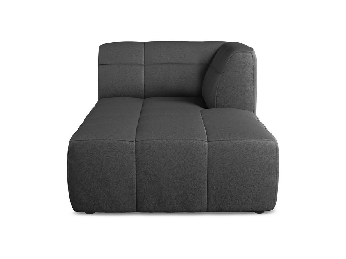 SOFAELEMENT Rechts Kunstleder Grau - Schwarz/Grau, Holzwerkstoff/Kunststoff (101/77/175cm) - Makamii
