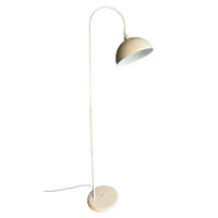STEHLAMPE Gorkiede E27, verstellbarer Lampenschirm aus Metall - Weiß, Metall (37/37/170cm) - Bamyum