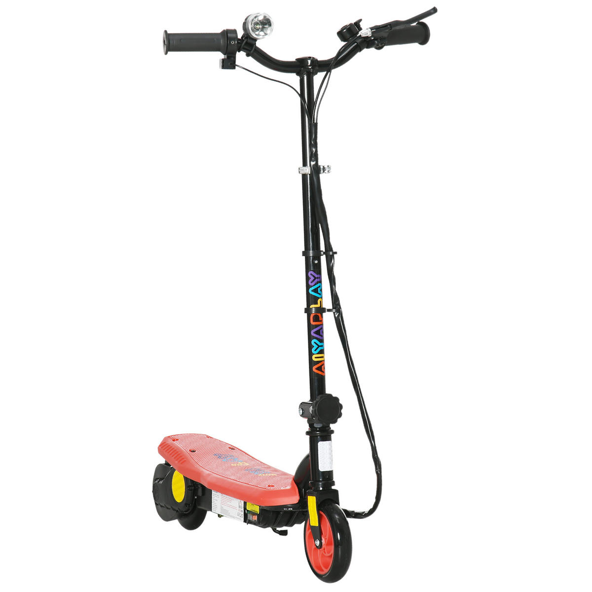 KINDERSCOOTER DE-16981 klappbar 120 W 12 km/h Rot - Rot, Metall (75/48/105cm) - ComfortXL