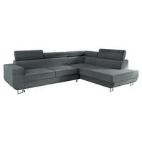 ECKSOFA Fonti, Seite: Rechts - Hellgrau, Holz/Textil (253/188cm) - MIRJAN24