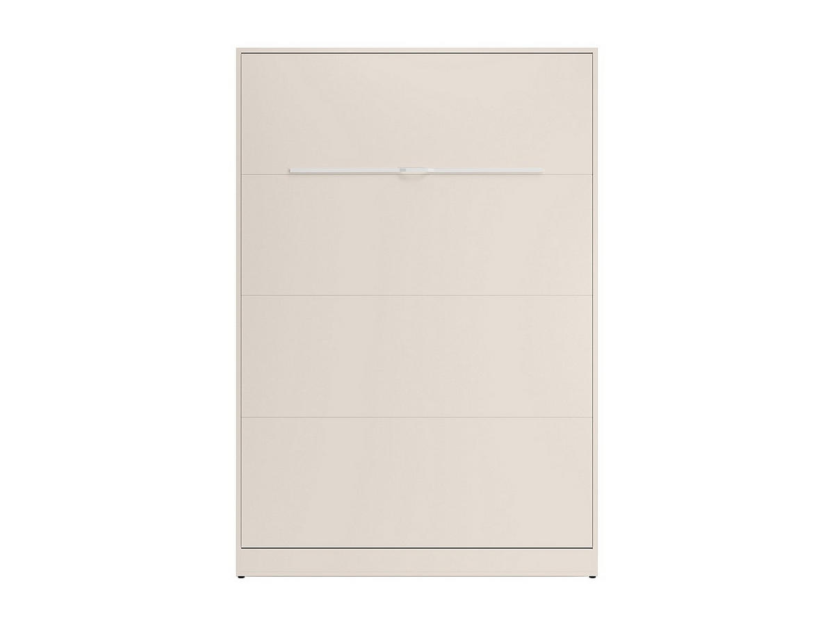 SCHRANKBETT - 2 Personen - holz - beige Rapili - Beige, Holz/Metall (160/200cm) - Vente-Unique