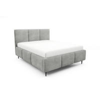 POLSTERBETT Miami - Grau, Holzwerkstoff/Textil (160/200cm) - Fun Möbel