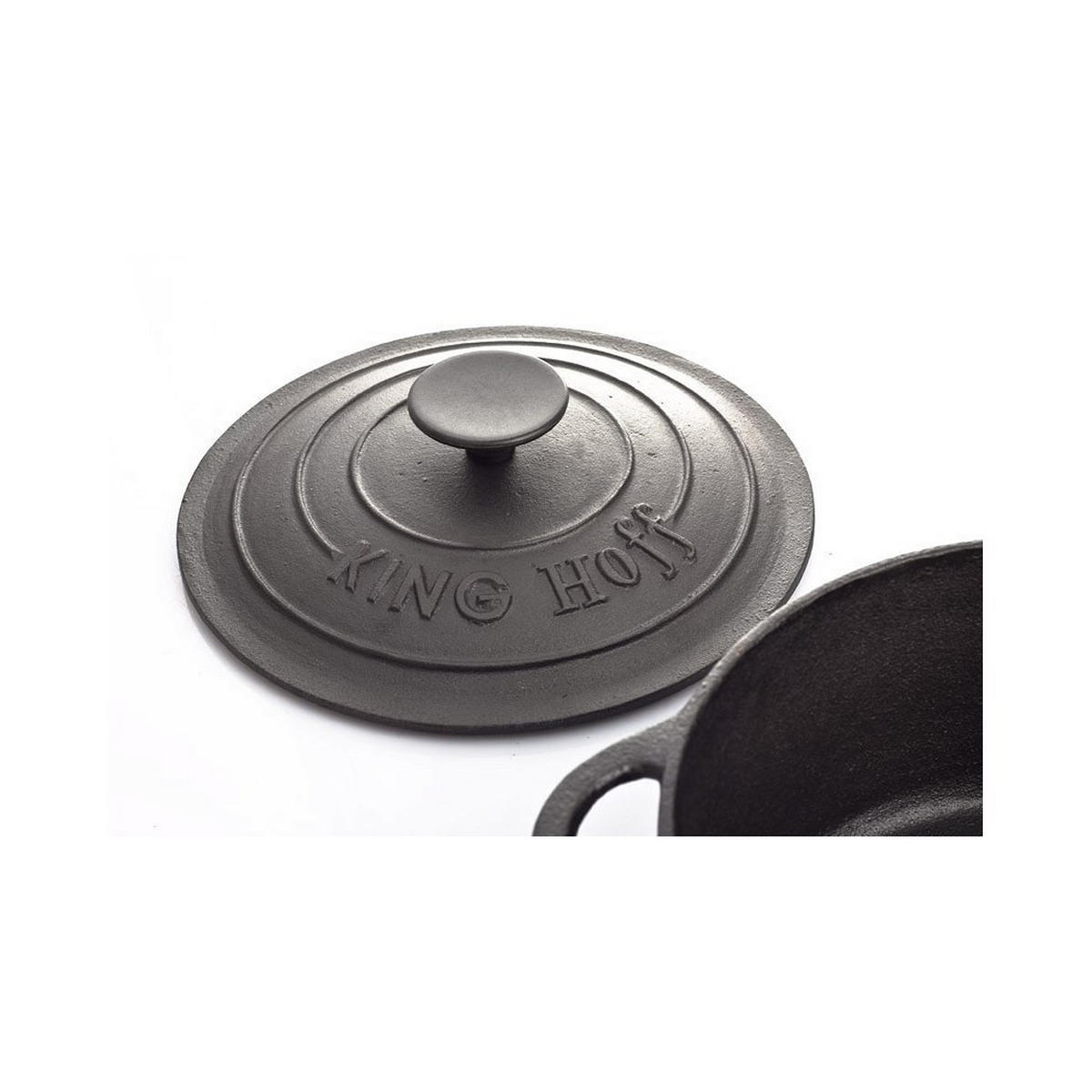 TOPF Schwarz 24/24/11 cm KH2253 - Schwarz, Metall (24cm) - Kinghoff 