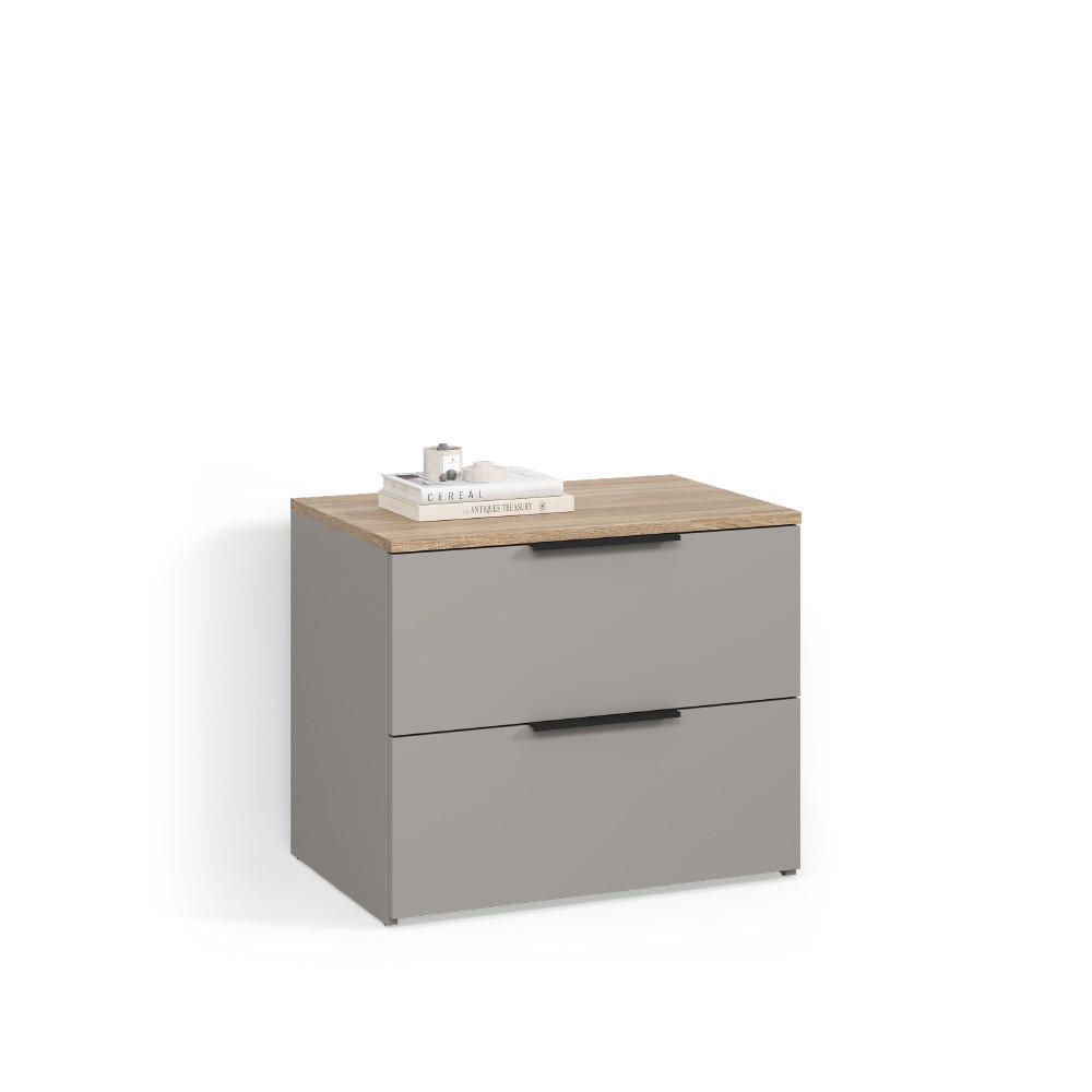 Livinity® KREDENC Piave Greige 60 x 50 cm se 2 zásuvkami