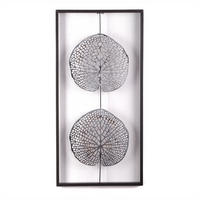 WANDBILD PURE LEAVES Metall antik-silber - Silberfarben, Metall (31/61/2cm) - DESIGN DELIGHTS