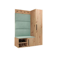 GARDEROBEN-SET Medi II - Schwarz/Eiche Artisan, Holzwerkstoff/Kunststoff (40/191/50cm) - MIRJAN24