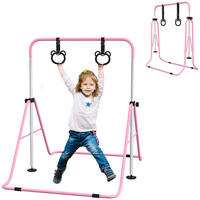 KINDERTURNSTANGE - Rosa, Metall (105/128/148cm) - HOMCOM