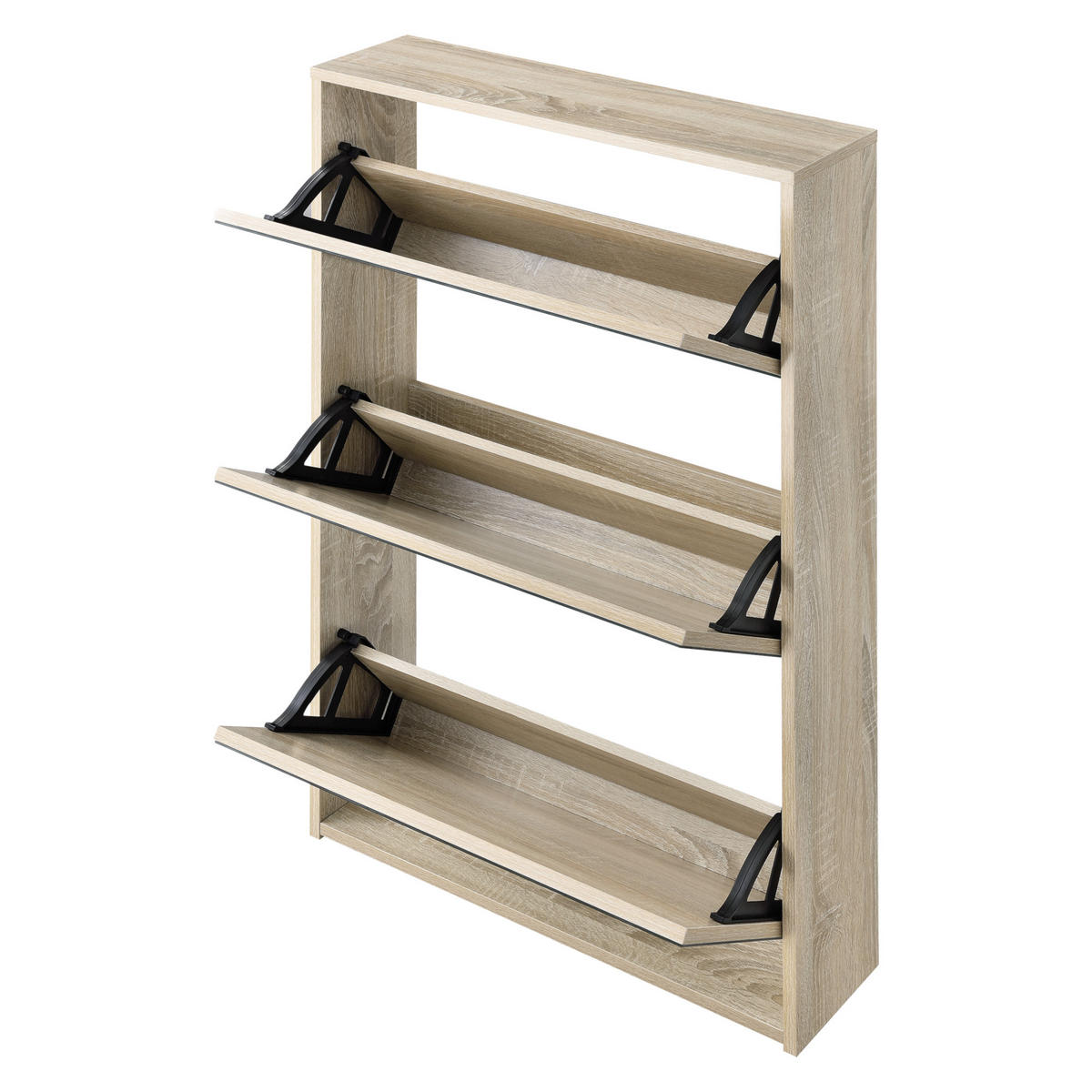 SCHUHKIPPER Lund - Sonoma Eiche, Holzwerkstoff (17/102.5/63cm) - [en.casa]
