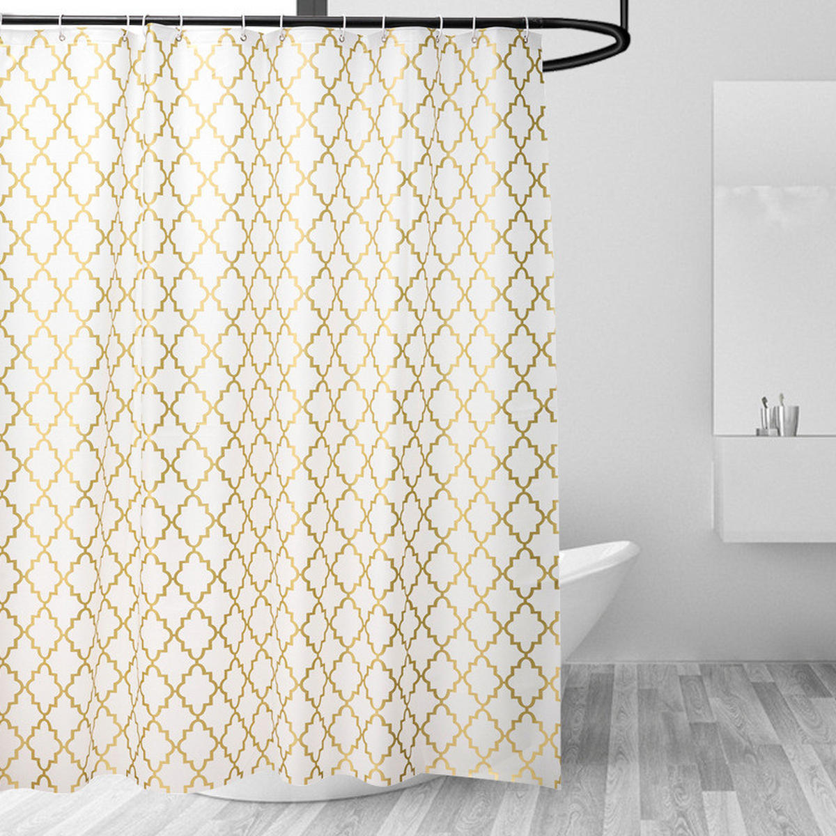 DUSCHVORHANG – 180 x 200 cm – PEVA-Material - Multicolor, Textil (180/200cm)