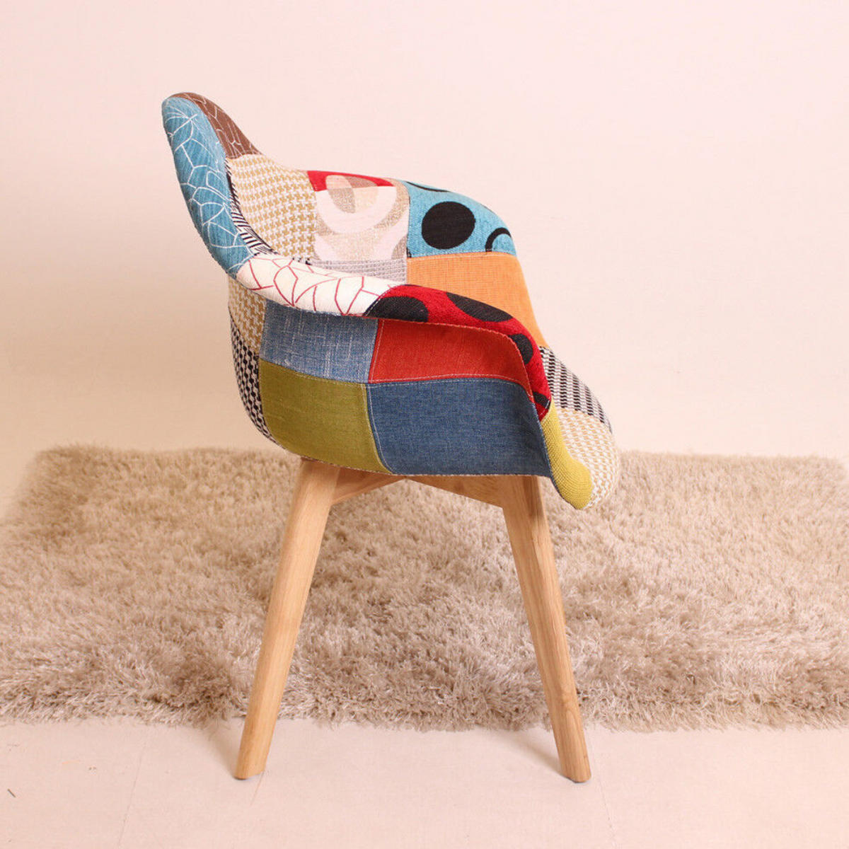 ESSZIMMERSTUHL Stoff 2-teilig Mehrfarbig - Multicolor, Holz (63/83/50cm) - Life Interiors